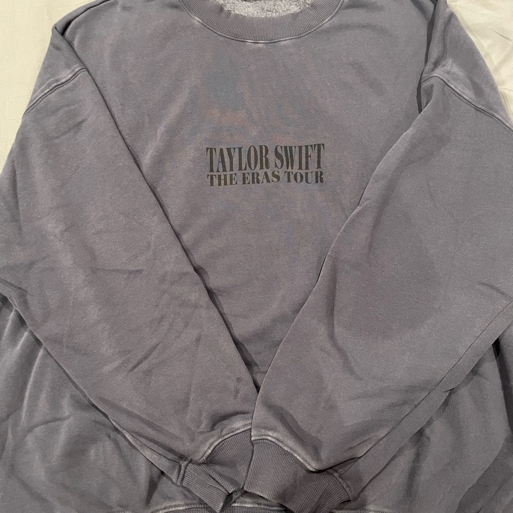 Taylor Swift Eras Tour Blue-Gray Sweater